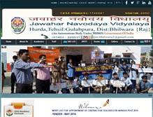 Tablet Screenshot of jnvbhilwara.org